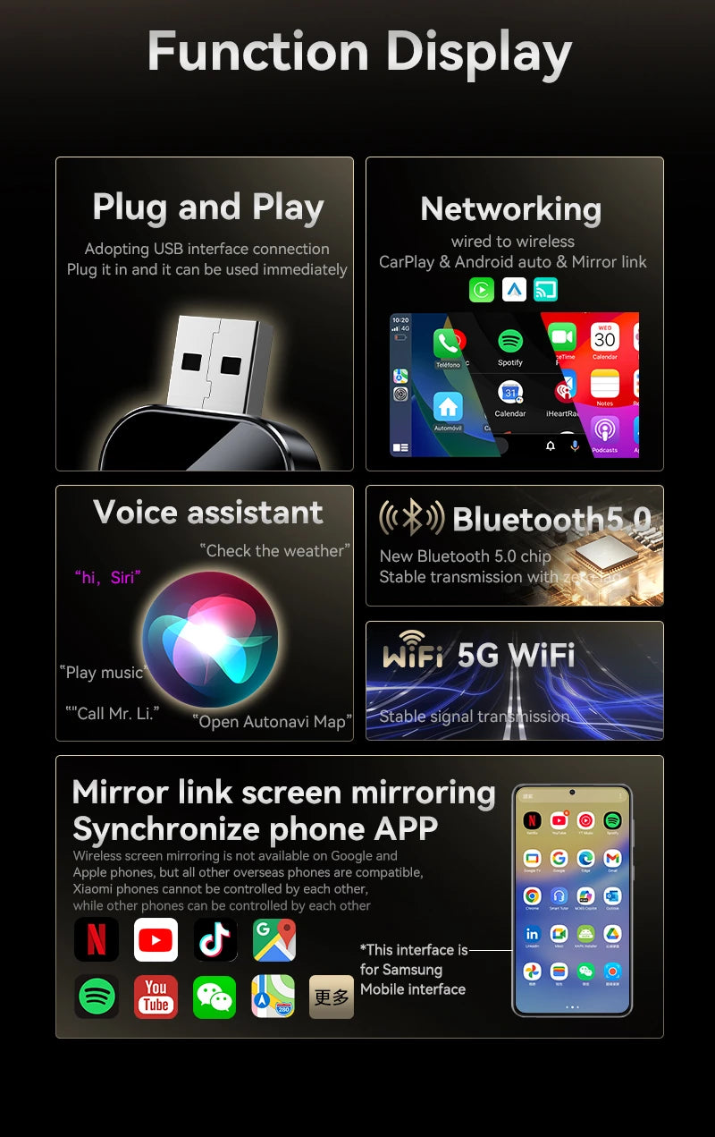 3 in 1 Carplay Adapter